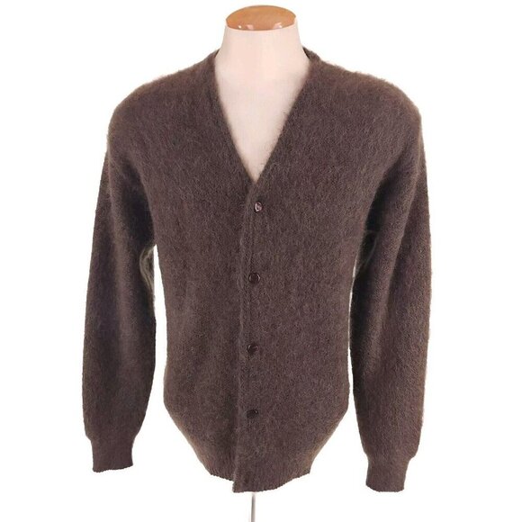 Needles Mohair Cardigan in Charcoal Brown S Mens New Defect Made in Japan LQ276 - Picture 5 of 16